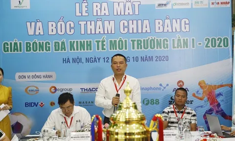 12 đội bóng mạnh tham dự Giải bóng đá Kinh tế Môi trường lần I-2020